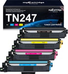 TN-243CMYK Toner recyclé TN247 compatibles pour Toner Brother MFC L3750CDW MFC-L3770CDW HL-L3270CDW HL-L3210CW MFC-l3730CDN MFC-l3710CW HL-L3230CDW DCP-L3510CDW TN247BK TN247C TN247M TN247Y (4-Pack)