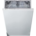 Indesit DI9E 2B10 UK 9 Place Settings Slimline Built-in Dishwasher - White