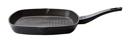 PRESTIGE Thermo Smart – Poêle grill anti-adhésive – Induction – Gaz et plaques électriques – 28 cm – Passe au lave-vaisselle et au four