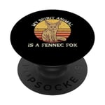 Vintage Fennec Fox My Spirit Animal Is a Fennec Fox Lover PopSockets Swappable PopGrip