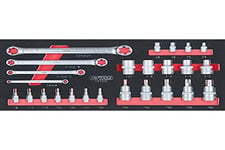 KS TOOLS 713.5008 Module de Douilles ULTIMATEet Clés TORX1/4 - 1/2, 25 Pièces