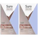 Sure Women Maximum Protction Anti Perspirant Deodorant Stick - Pack of 2 x 45ml