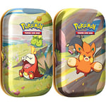 Pokémon Fuecoco Paldea Friends Mini Tin & Paldea Friends Mini Tins Pawmi