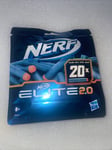 Official Nerf Elite 2.0 20 Dart Refill Pack Genuine Nerf Hasbro Blue Darts