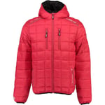 Canadian Peak Bambino Men - Doudoune Chaude Matelassee Homme Automne Hiver - Veste Manteau Chaud - Blouson Coupe Vent Manches Longues Rembourrage - Hommes (Rouge XL)