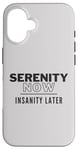 iPhone 16 Serenity Now 90s Pop Culture Insanity Later Case