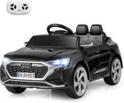 12v Voiture Electrique Enfants SQ8 Electrique Enfants Télécommande Musique Klaxon Lumières LED Démarrage Progressif Noir