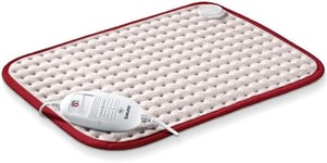 Beurer - Heat Pad, Auto Switch-Off, Electric, 44x33cm, 100W, Beige & Red Trim