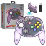 Retro-Bit Tribute 64 2.4GHz Manette sans Fil pour Nintendo 64/Switch/PC/Mac Atomic Purple - Neuf