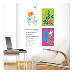 Ambiance Sticker Autocollant Muraux Décoration Adhésifs Fleurs Graphiques et Oiseaux Sticker Murale pour Bébé, Chambre d'enfant et Salon - H50 x L70 cm