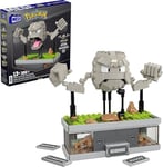 MEGA Pokémon Mini Motion Racaillou Coffret de Construction de 343 pièces Contenant 1 Figurine articulée avec poings Mobiles, Jouet à Construire et à Exposer pour Les collectionneurs, HWR79