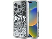 Dkny Dkhcp16llbnaek Apple Iphone 16 Pro 6,3" Fodral Svart Hårdskal Flytande Glitter Arch Logo