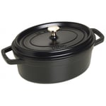 Staub La Cocotte Pata Ovaali 27 cm, Valurauta Musta 40500-271-0