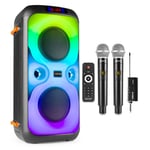 Fenton BoomBox440 Karaoke Speaker Setup with Dual Wireless Microphones