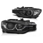 Viking Choice - Phares bmw F30/F31 10 11 - 05 15 Feux diurnes angel eyes led noir drl