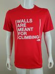 THE NORTH FACE MEN'S RED T SHIRT FACE SIMPLE DOME CREW NECK SHORT SLEEVE SZ M