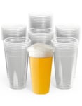 20 stk Gjenbrukbare Plastkopper 1/2 Pint - 284 ml