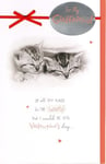 Girlfriend Cute Kitten Valentine's Day Greeting Card Talk To The Paw Cats Couple