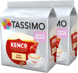 Tassimo Kenco Flat White Coffee Pods (Pack of 1, Total 8 Servings)