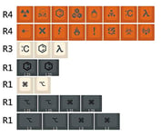 Cherry Profile Dye Sub Carbon PBT Full Keyset for MX Mechanical Keyboard Filco Ducky 104 TKL 61 KBD75 Kira96 YMD96 XD64 Tada68 (Mac Kit)