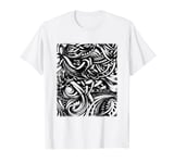 Escher-like Hand Drawn Shaded Zen Doodle Abstract Artwork T-Shirt