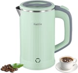 Electric Kettle, 800ML Travel Kettle Lightweight Small Kettle, 5 Minutes Green