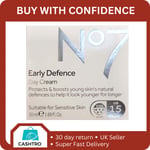 No7 Early Defence Protects & Boosts Young Skin's Day Cream 50ml Brand New