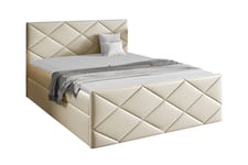 Boisdale Sengeramme 120x200 cm - Beige & sengestamme