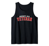 Grumpy Old Vet Funny Military Veteran Men Women Tank Top