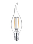 Philips LED-lyspære Classic Candle 2W/827 (25W) Clear E14