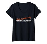 Womens Sayings STAND-UP PADDLEBOARDING V-Neck T-Shirt