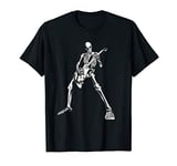 Spooky Skeleton Guitar Player Guitarist Halloween Costume T-Shirt