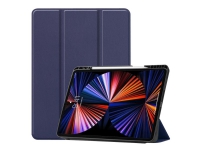 CoreParts - Vikbart fodral för surfplatta - tri-fold caster, built-in S Pen holder, auto-wake function - termoplastisk polyuretan (TPU) - mörkblå - 12.9 - för Apple 12.9-inch iPad Pro