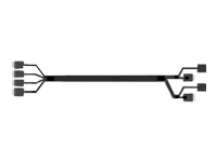 Intel - SATA/SAS-kabel - 4i MiniLink SAS (SFF-8611) (hann) rett til 4i MiniLink SAS (SFF-8611) (hann) rettvinklet - 87.5 cm