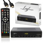 LEYF PA-2211 Décodeur TNT, Full HD 1080p, DVB T2, Tuner TNT, Décodeur TV (HDTV,SCART,USB) HD pour TV + HD câble