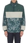 Armani Exchange Men's Camo Anorak Jacket, Green G/Lon.Fog/G.GA, S