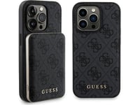 Guess  Guess Gubpm5p13x4gemgk Iphone 13 Pro Max 6.7" Hardcase + Powerbank 5000Mah Magsafe Czarny/Black 4G Metal Logo Nosize