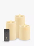 Luminara LED Pillar Candles & Remote Control