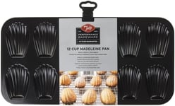 Tala Performance 12 Cup Madeleine Shell Cake Pan, Professional Gauge Carbon with