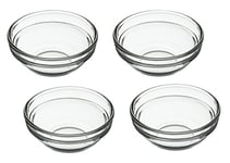 KitchenCraft Small Glass Bowls / Sauce Pots, 55 ml (Set of 4)