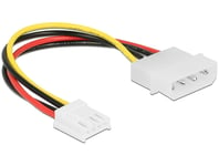 DELOCK – Cable Power 4 pin male > 4 pin floppy female 15 cm (85337)