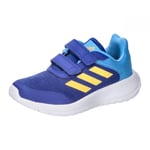 adidas Tensaur Run 2.0 CF K Chaussures de Course, Semi Lucid Blue Spark Yellow Blue Burst, 30.5 EU