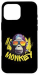 iPhone 16 Pro Max Angry Monkey King Gorilla Face Funny Graphic Men Women Kids Case