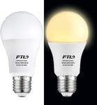 FTL Dusk Till Dawn Light Bulb LED 3000K Warm White 9W(60W Equivalent)  2-Pack