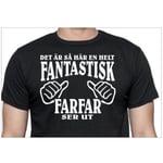 Farfar T-shirt , Svart -  hur en fantastisk Farfar ser ut XXXL