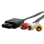 INSTEN® Câble Cordon Audio Vidéo AV RCA Composite Pour TV Console de jeux Nintendo 64 N64 GameCube NGC, 1,8 mètres