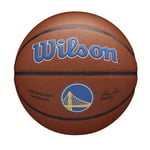 Wilson Basketball, Team Alliance Model, GOLDEN STATE WARRIORS, Indoor/Outdoor, Mixed Leather, Size: 7