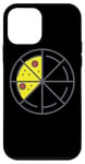 iPhone 12 mini Pizza 3 Slices Cheese Pepperoni Funny Geometric Food Retro Case