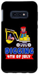 Coque pour Galaxy S10e Drapeau américain amusant pour creuser le 4 juillet