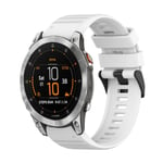 Garmin Epix Gen 2 22mm Urrem i silikone, 22mm - Hvid